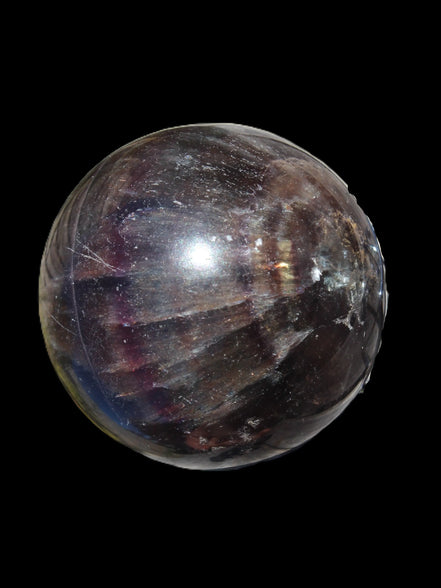 Dark Fluorite sphere 504g Rocks and Things