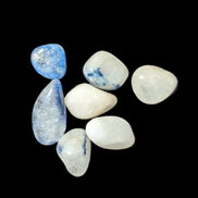 Dumortierite Blue hair Quartz 7 tiny crystals 7-9g Rocks and Things