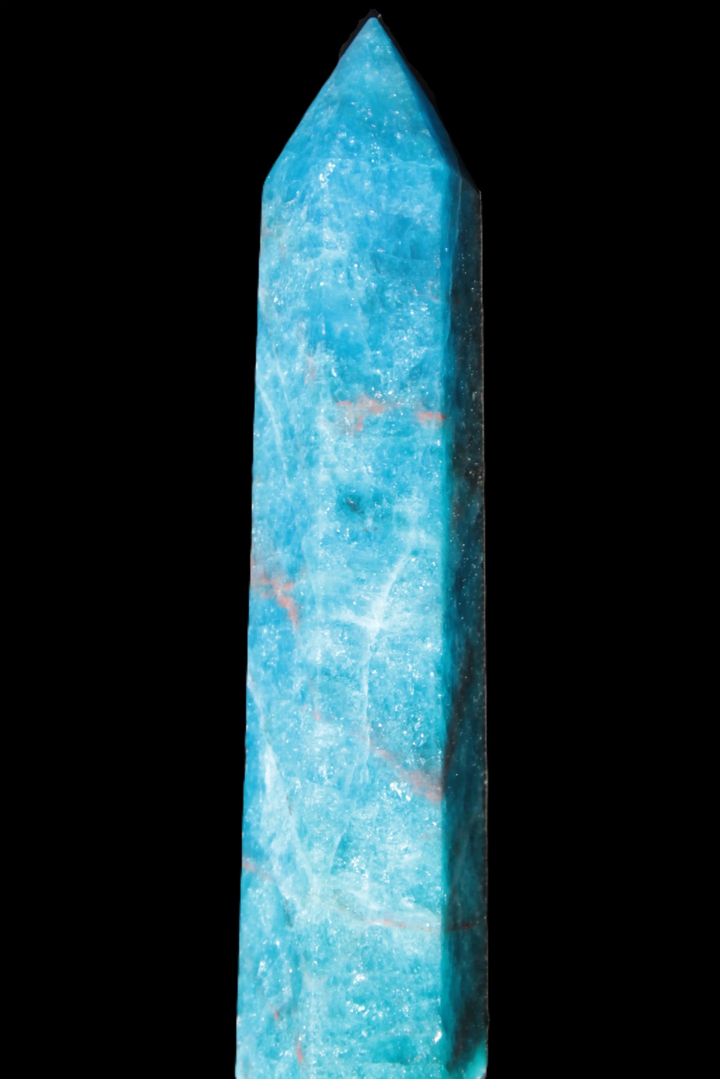 Electric Blue Apatite wand 94mm 77g Rocks and Things