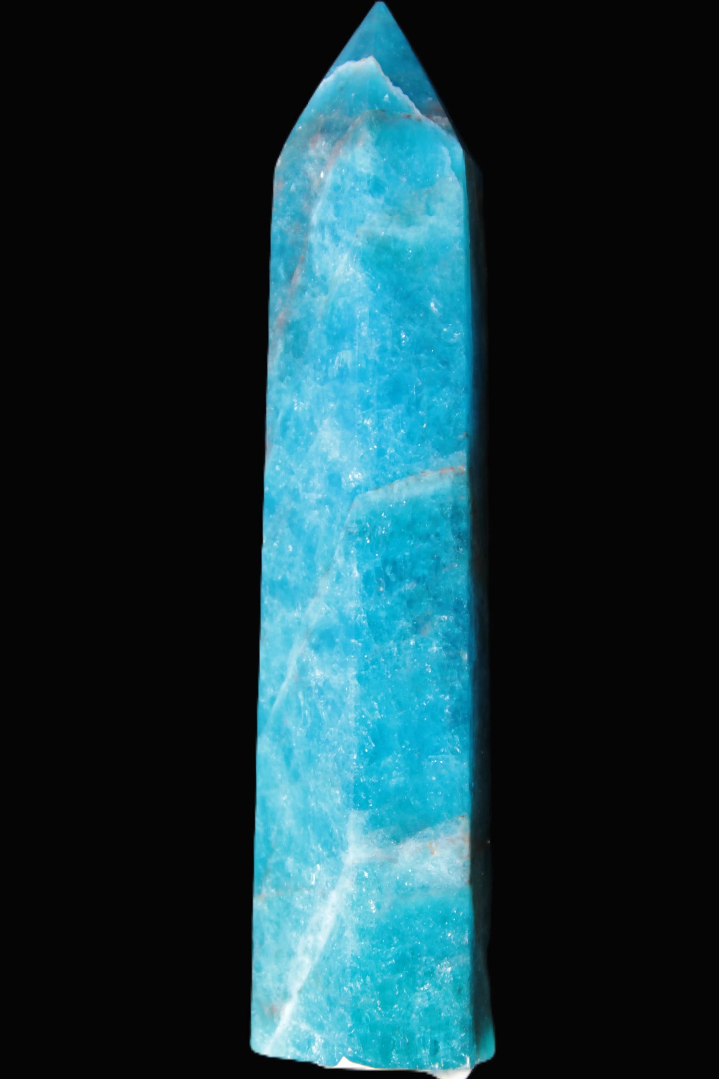 Electric Blue Apatite wand 94mm 77g Rocks and Things