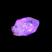 Fenster Quartz Skeletal crystal 3-4g in UV light - Rocks and Things Store