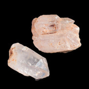 Fenster Quartz with hydrocarbons 2 crystals UV reactive 13-14g Rocks and Things