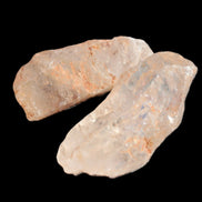 Fenster Quartz with hydrocarbons 2 crystals UV reactive 13-14g Rocks and Things