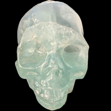 Fluorite hand-carved skull 652g - Rocks and Things Store