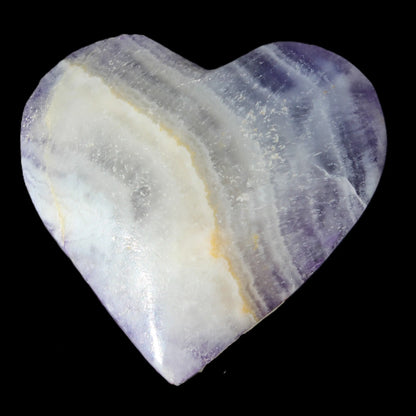 Fluorite heart 70g Rocks and Things