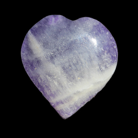 Fluorite purple haze heart 98g Rocks and Things