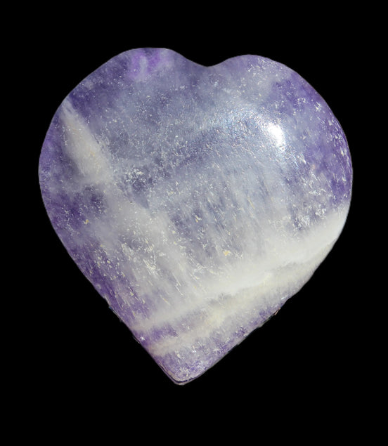 Fluorite purple haze heart 98g Rocks and Things