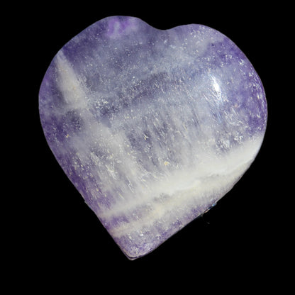 Fluorite purple haze heart 98g Rocks and Things