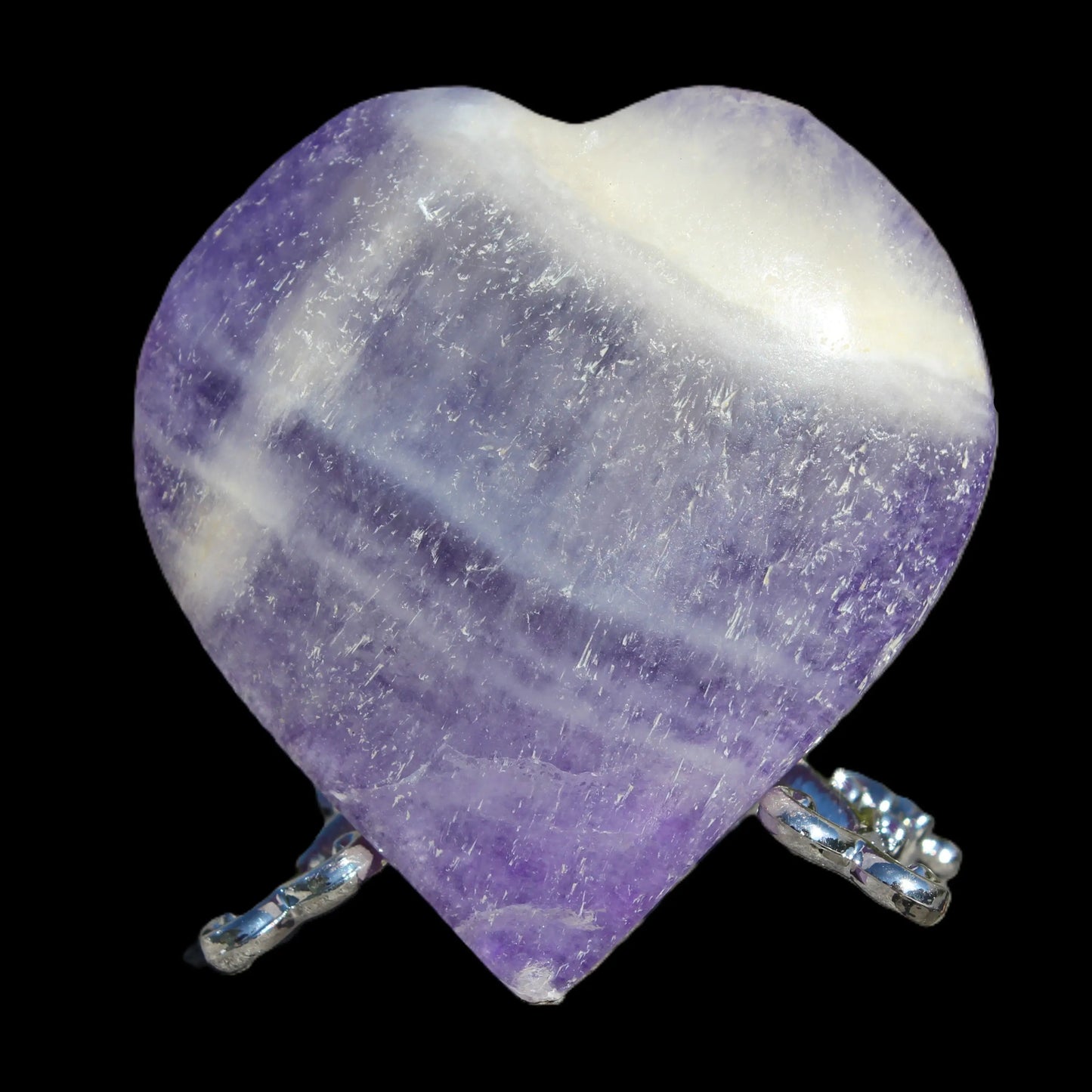 Fluorite purple haze heart 98g Rocks and Things