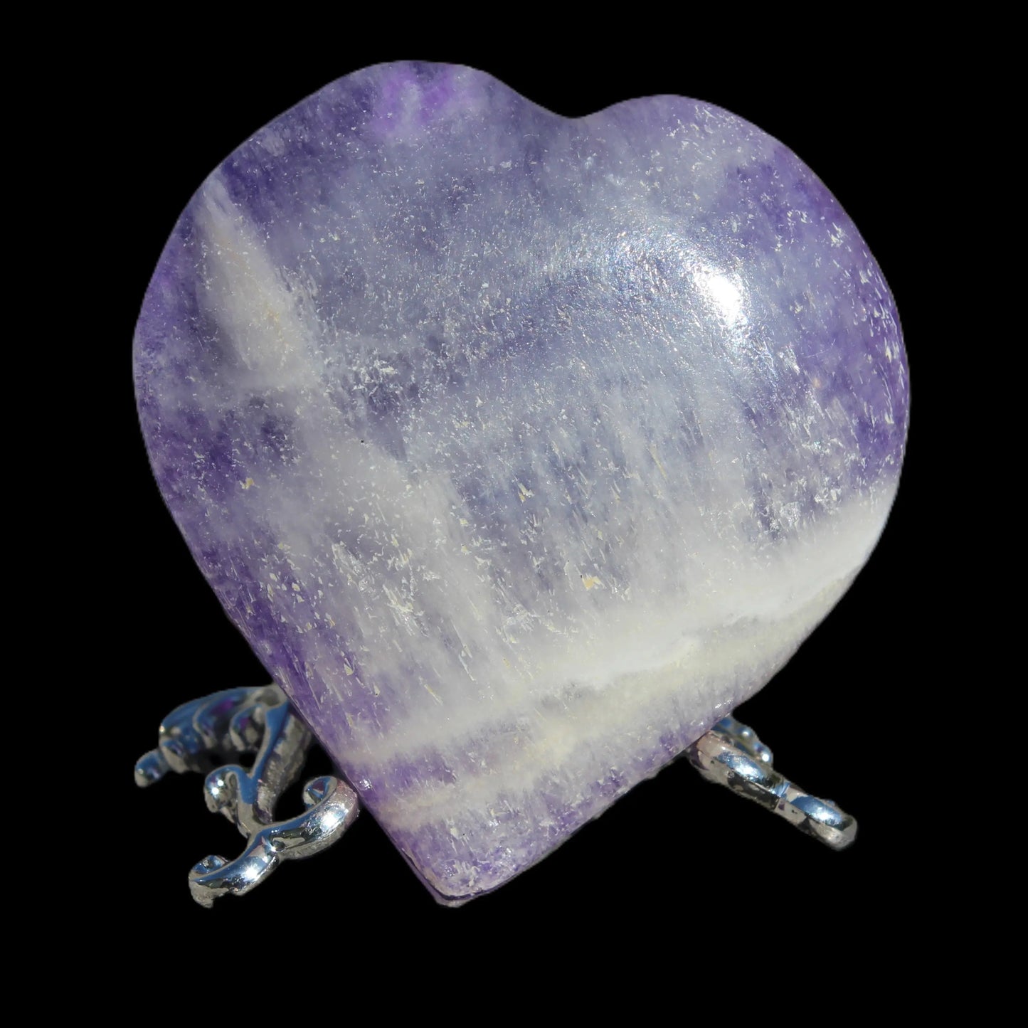 Fluorite purple haze heart 98g Rocks and Things