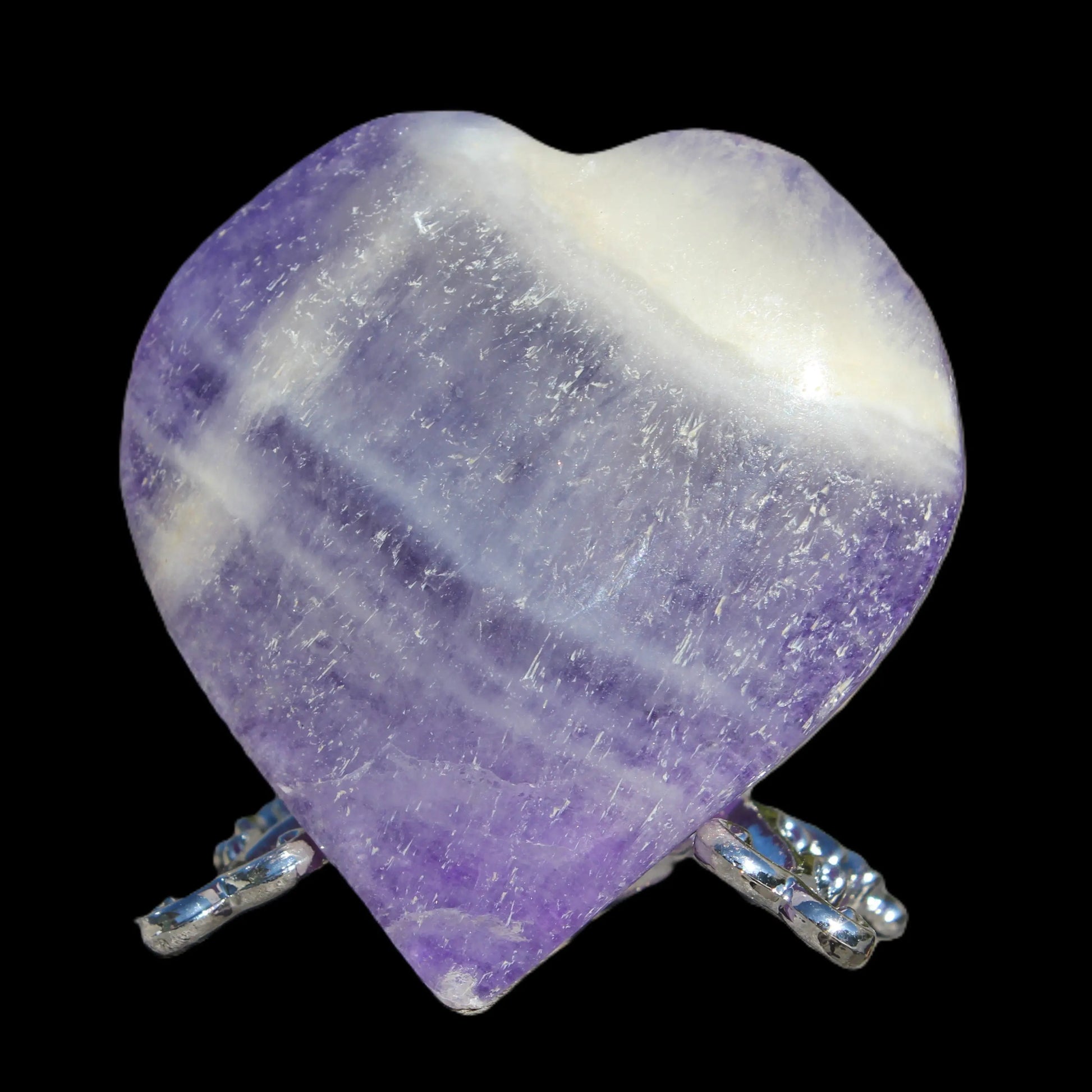 Fluorite purple haze heart 98g Rocks and Things