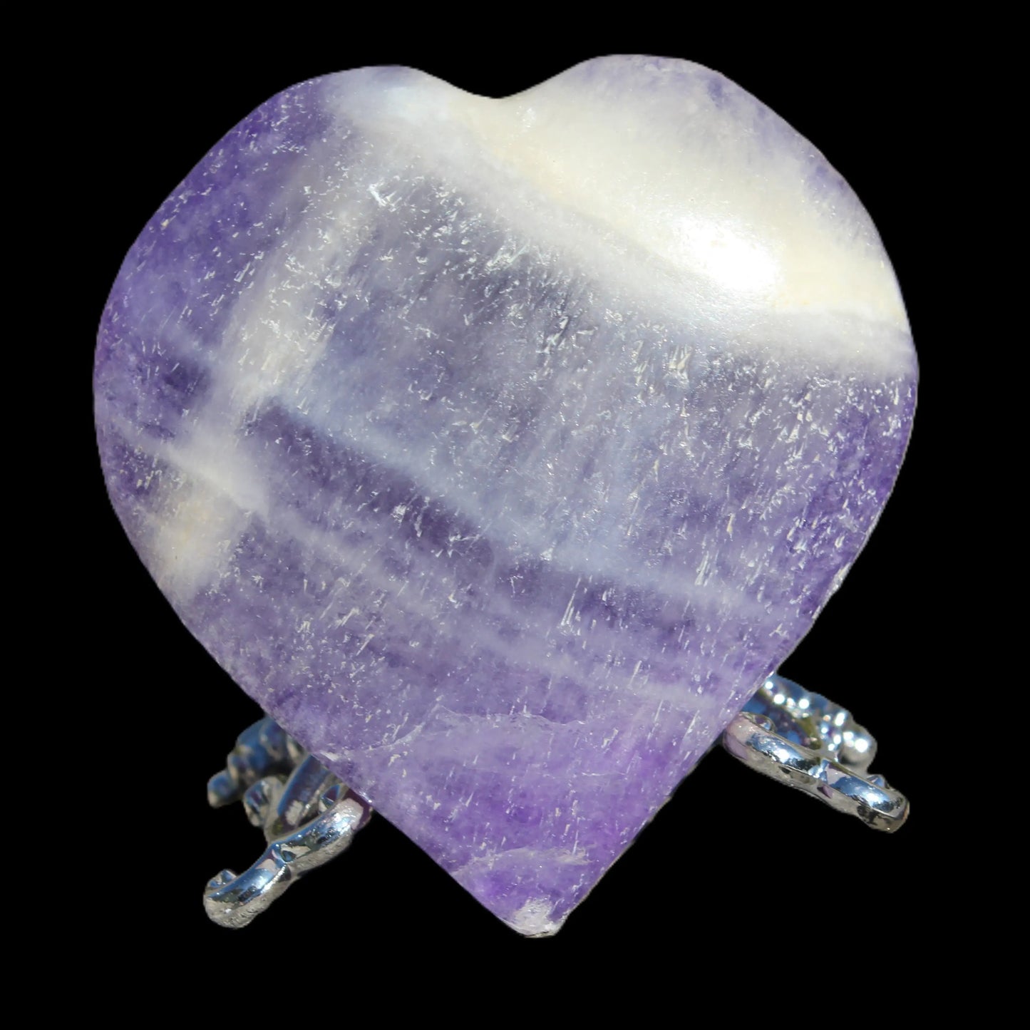 Fluorite purple haze heart 98g Rocks and Things