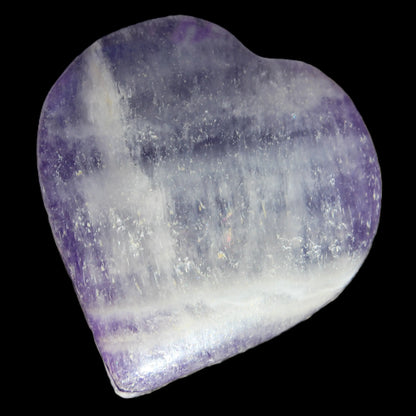 Fluorite purple haze heart 98g Rocks and Things