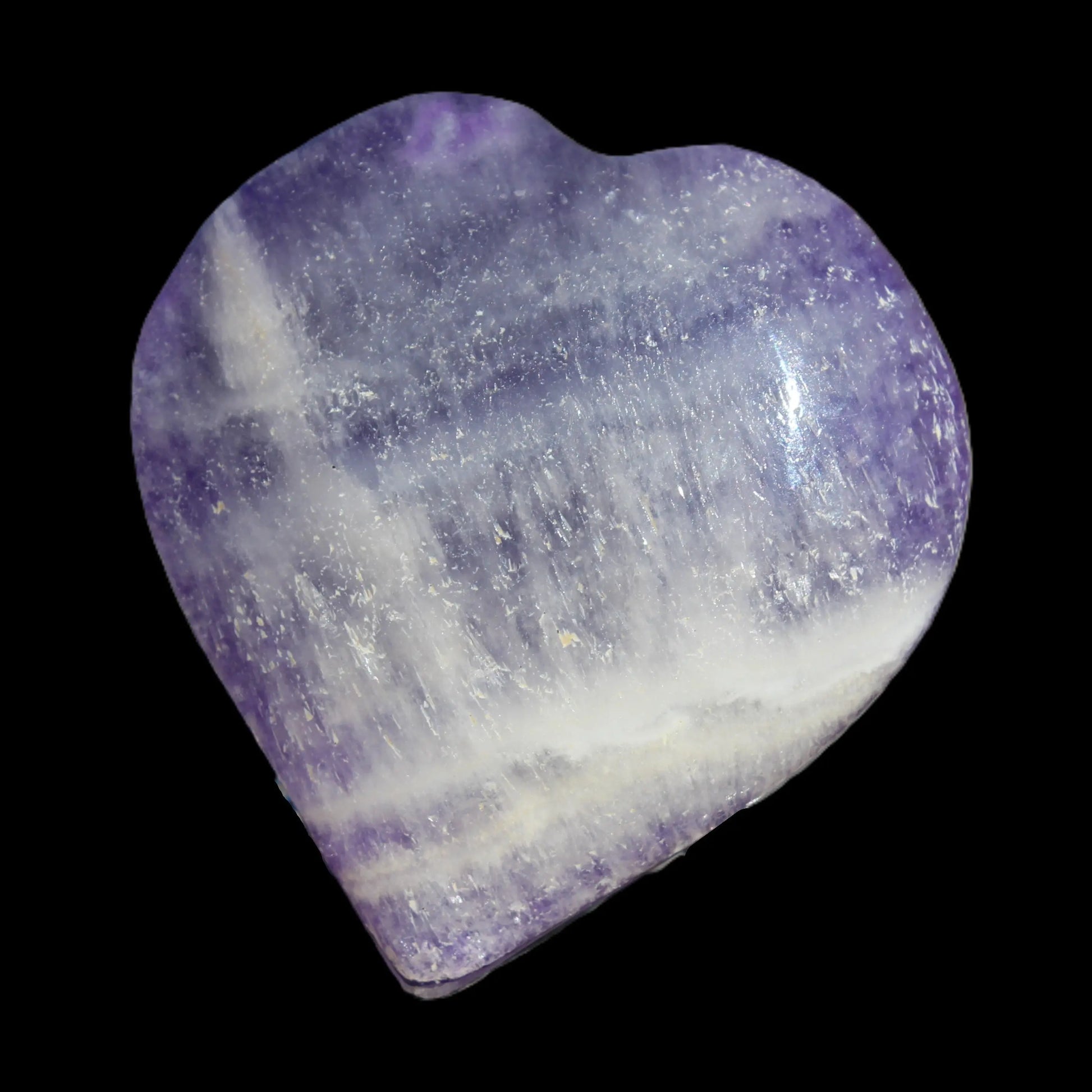 Fluorite purple haze heart 98g Rocks and Things