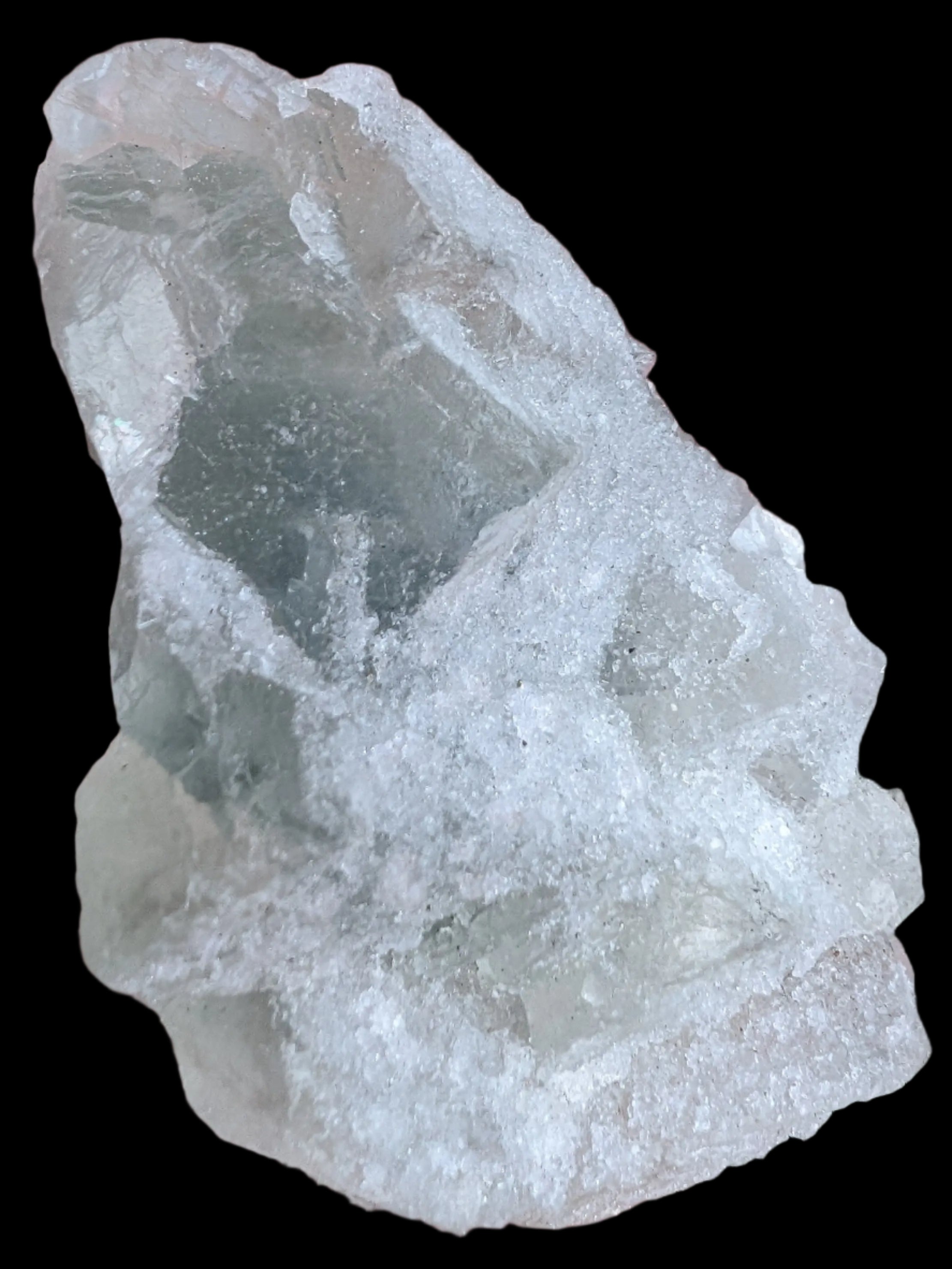 Fluorite translucent cubic cluster 112g  in sunlight - Rocks and Things Store