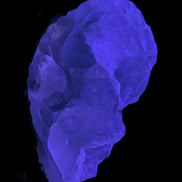 Fluorite translucent cubic cluster 112g  in UV light - Rocks and Things Store