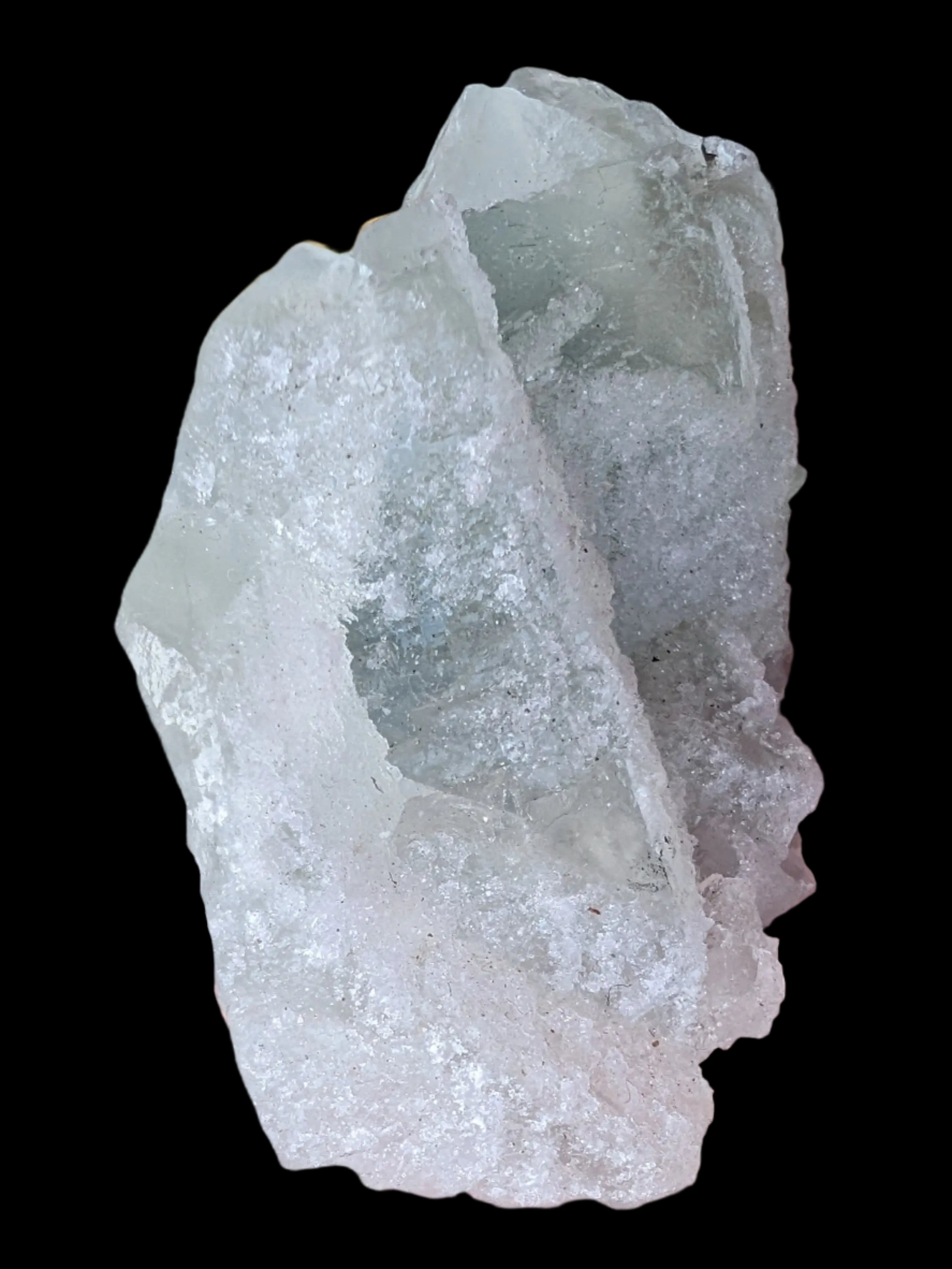 Fluorite translucent cubic cluster 112g  in sunlight - Rocks and Things Store