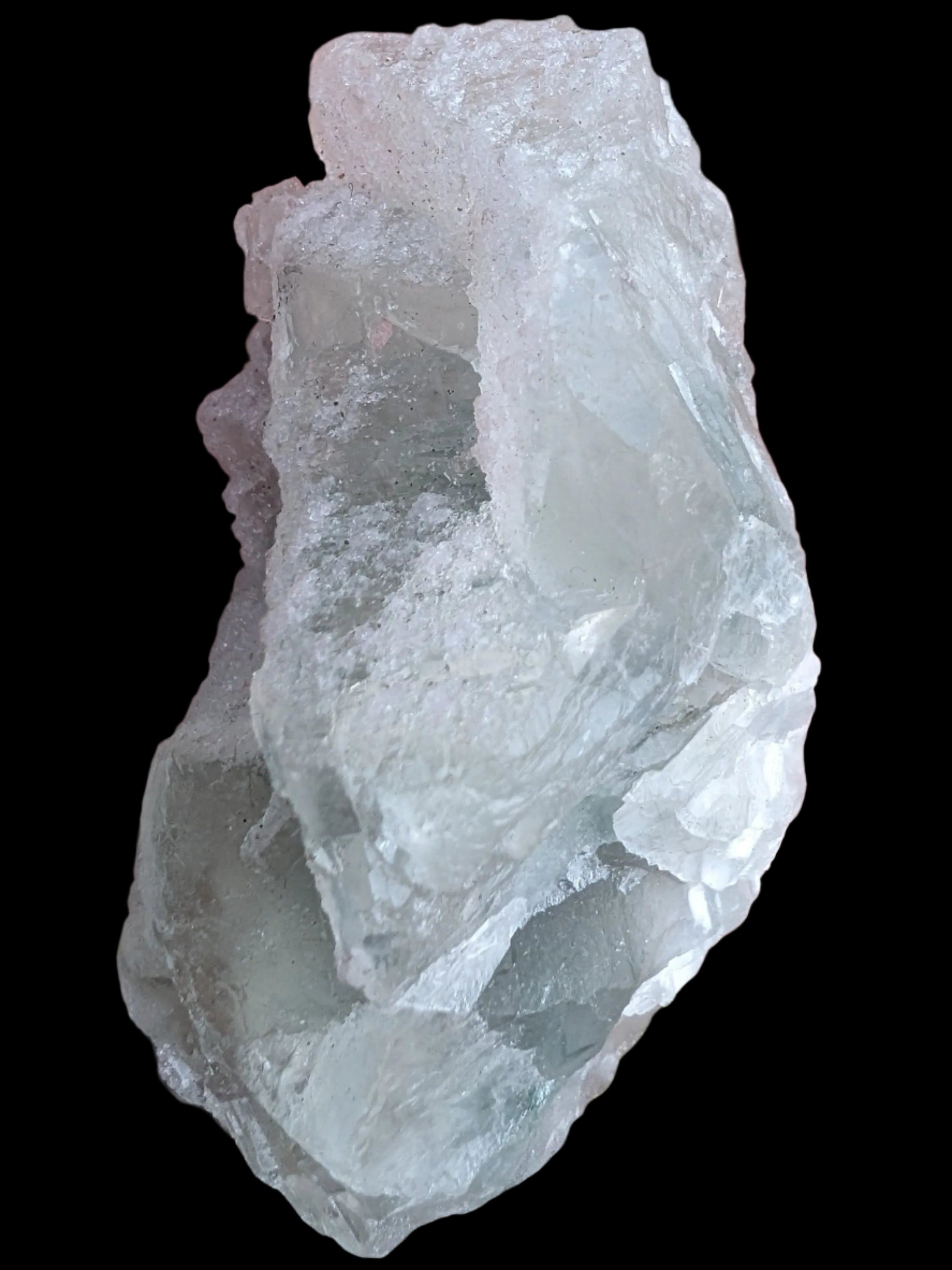 Fluorite translucent cubic cluster 112g in sunlight- Rocks and Things Store