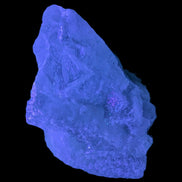 Fluorite translucent cubic cluster 112g in UV light- Rocks and Things Store