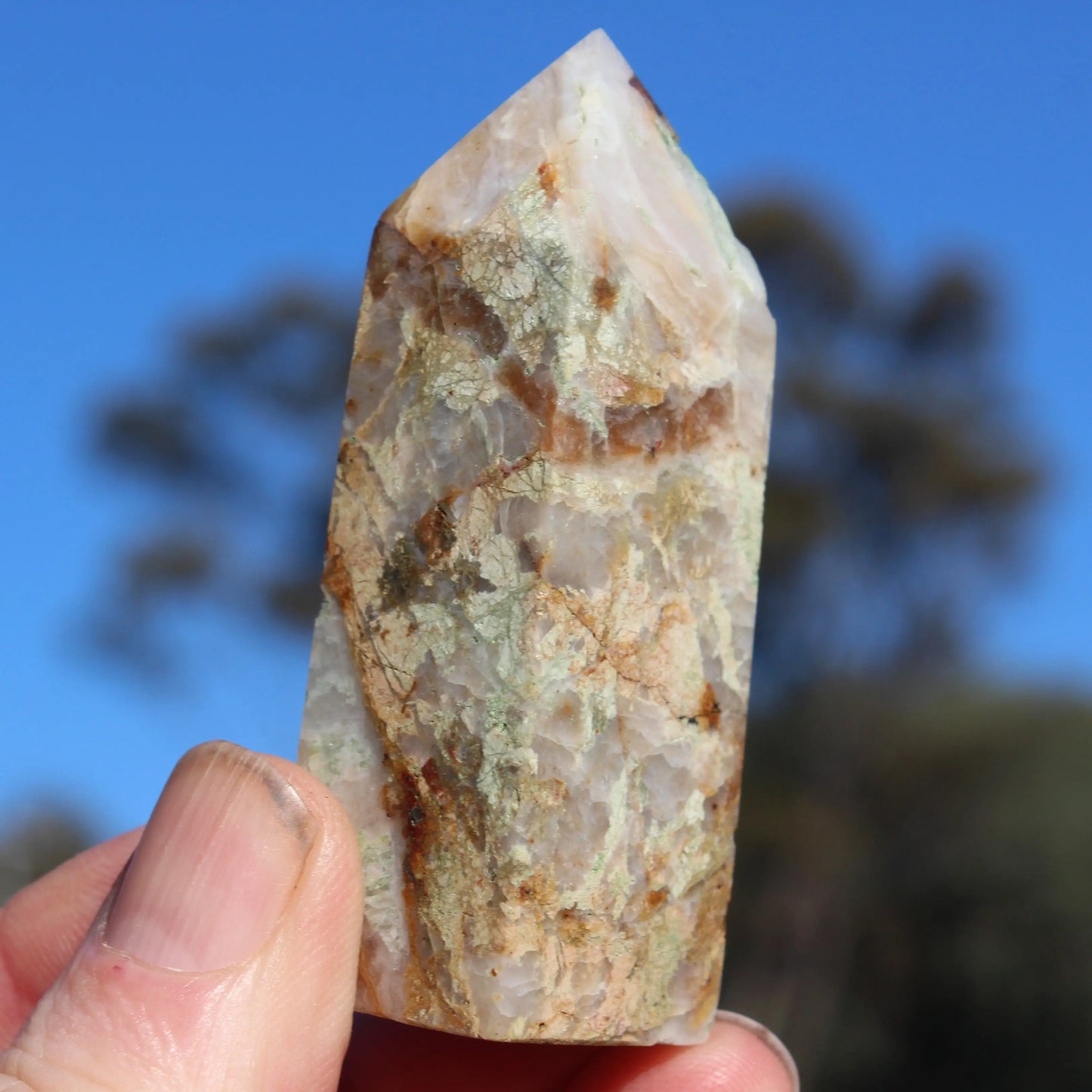 Fluorite with Quartz wand 74g Rocks and Things