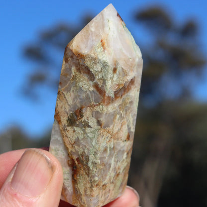 Fluorite with Quartz wand 74g Rocks and Things