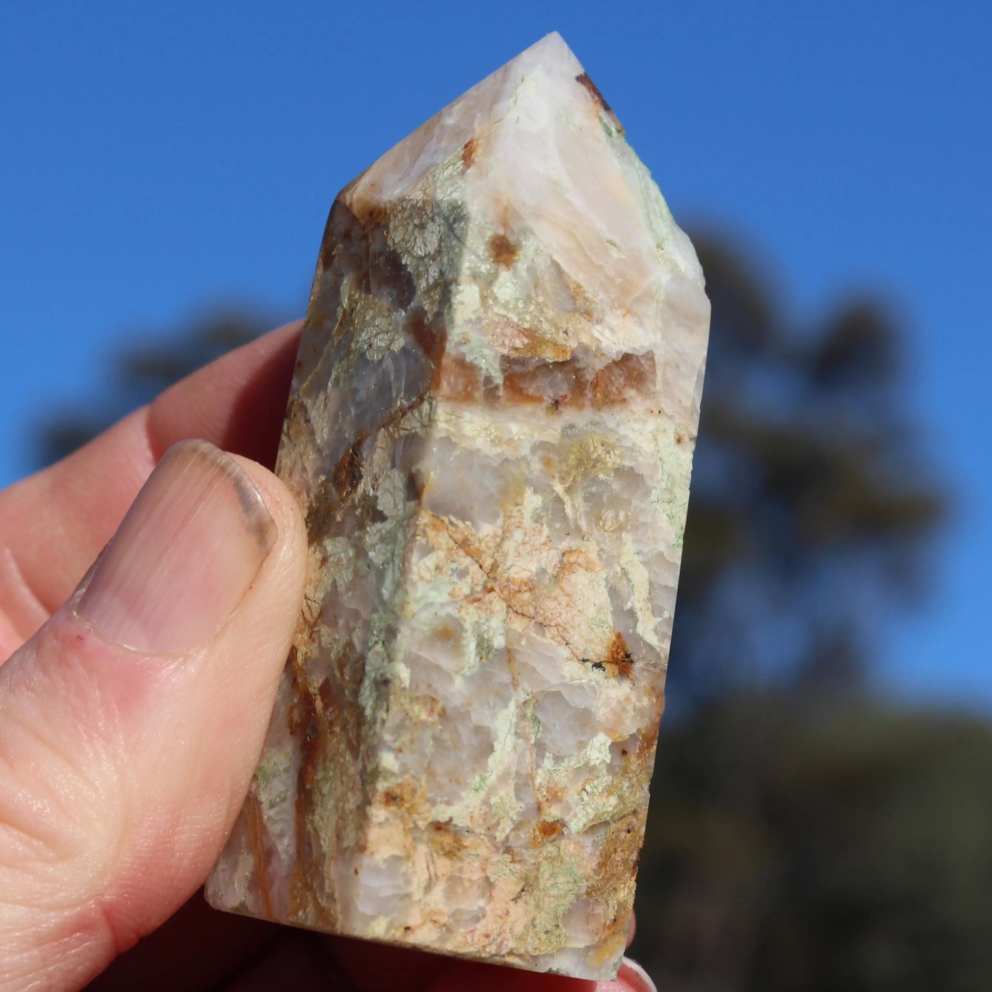 Fluorite with Quartz wand 74g Rocks and Things