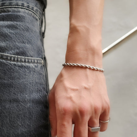 FRENCH ROPE BRACELET [Polished] — 4mm