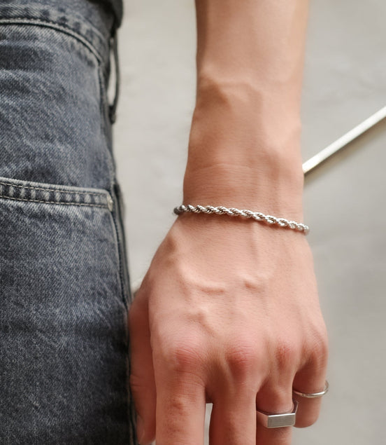 FRENCH ROPE BRACELET [Polished] — 4mm