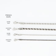 FRENCH ROPE BRACELET [Polished] — 4mm