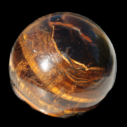 Golden and Red Tigers Eye sphere 82g in sunlight -  Rocks and Things Store