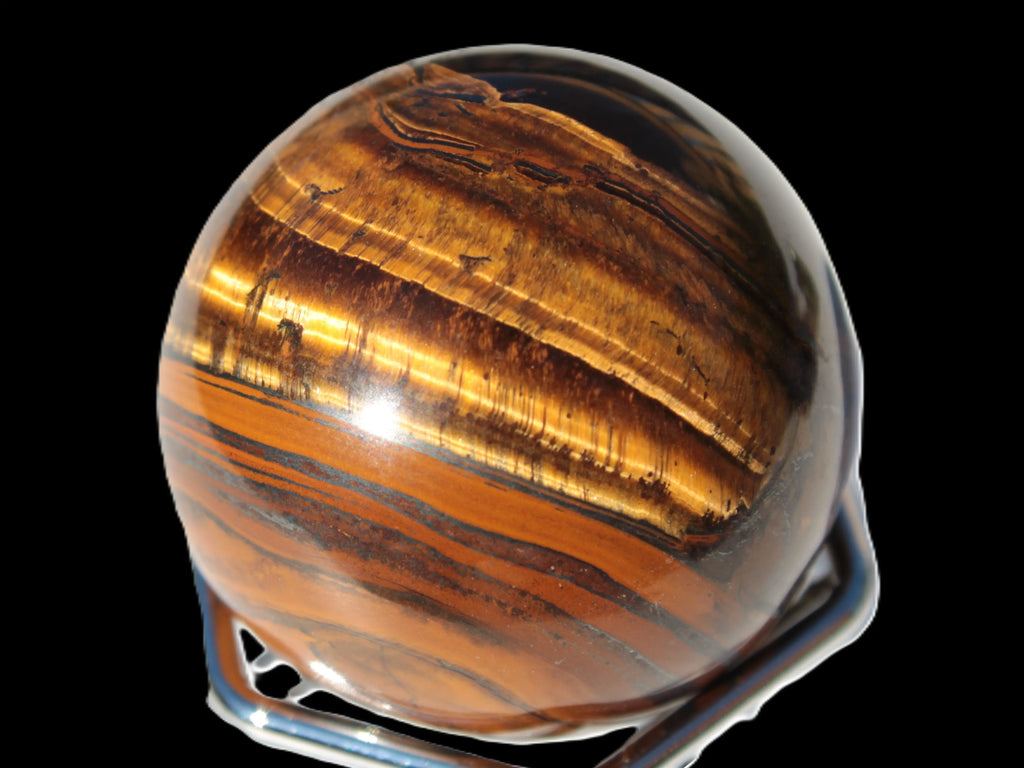 Golden Tigers Eye sphere 82g Rocks and Things