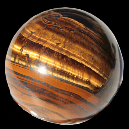 Golden and Red Tigers Eye sphere 82g in sunlight -  Rocks and Things Store