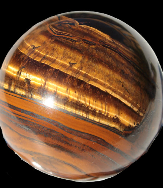 Golden and Red Tigers Eye sphere 82g in sunlight -  Rocks and Things Store