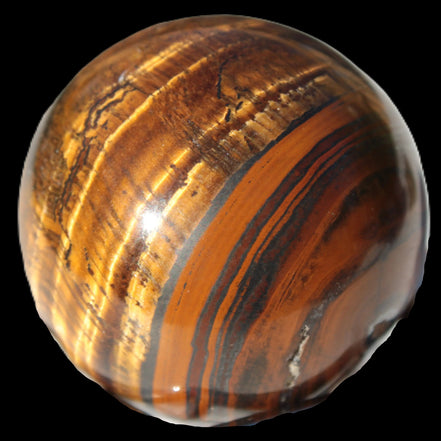 Golden and Red Tigers Eye sphere 82g in sunlight -  Rocks and Things Store
