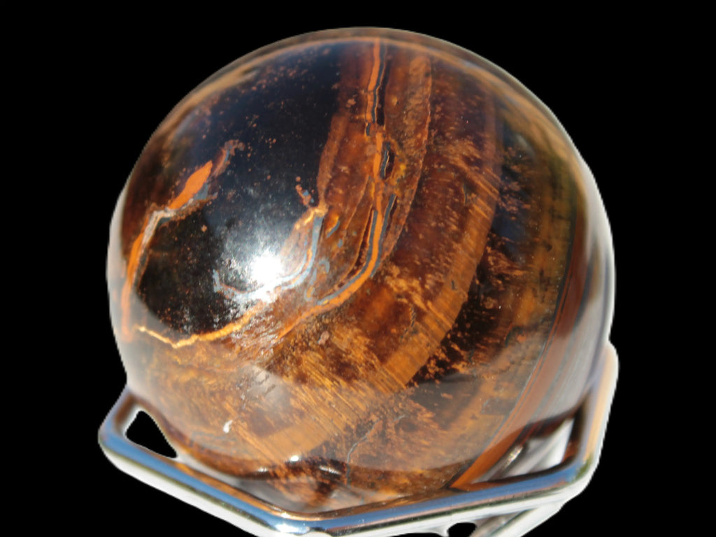 Golden Tigers Eye sphere 82g Rocks and Things