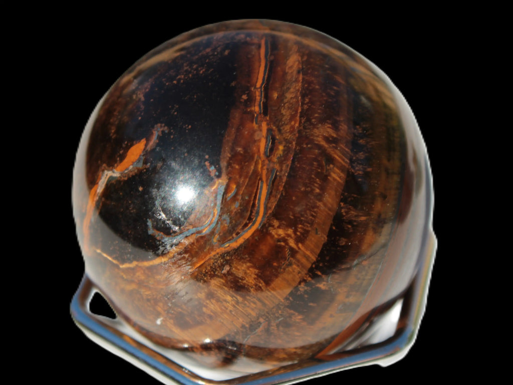 Golden Tigers Eye sphere 82g Rocks and Things