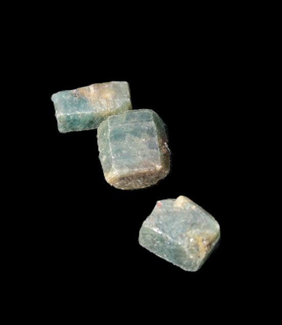 Green Corundum Ruby 3 crystals 11-13g Rocks and Things