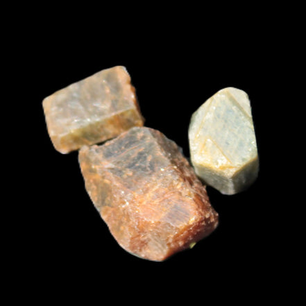 Green Corundum Ruby 3 crystals 11-13g Rocks and Things