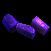 Green Corundum Ruby 3 crystals 11-13g Rocks and Things