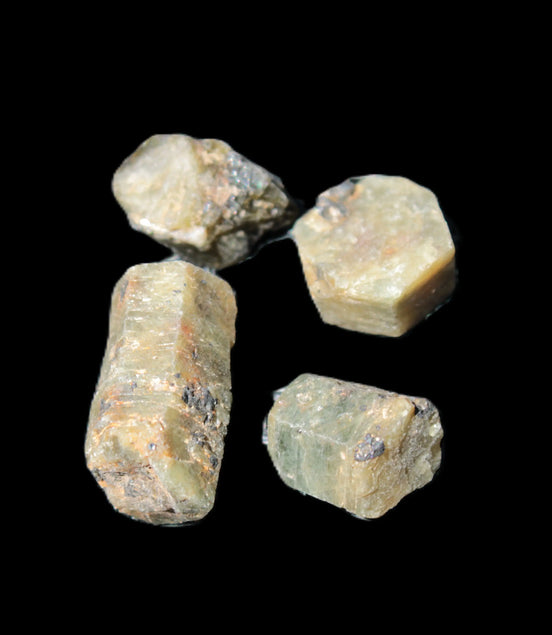 Green Corundum Ruby crystals 12-14g Rocks and Things