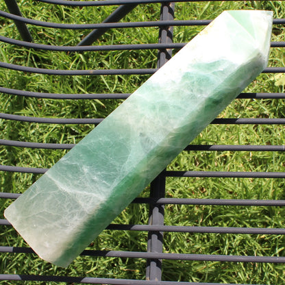 Green Fluorite obelisk 4225g Rocks and Things