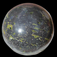 Green Plum Blossom Jade sphere 132mm 3460g in sunlight - Rocks and Things Store