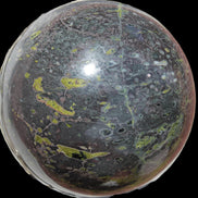 Green Plum Blossom Jade sphere 132mm 3460g in sunlight - Rocks and Things Store