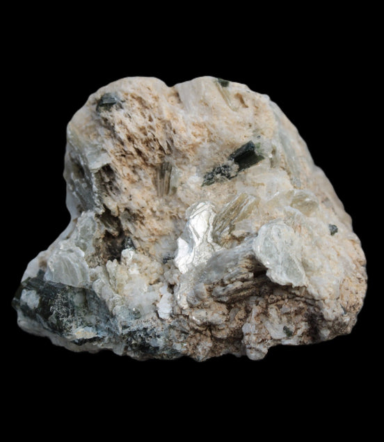 Green Tourmaline with Mica matrix from Skardu, Pakistan 216.5ct 43.3g Rocks and Things