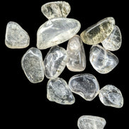 Green hair Tourmaline in Clear Quartz tiny 10g Rocks and Things