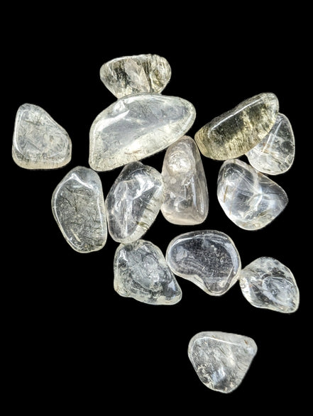 Green hair Tourmaline in Clear Quartz tiny 10g Rocks and Things