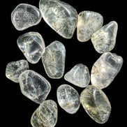 Green hair Tourmaline in Clear Quartz tiny 10g Rocks and Things