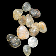 Green hair Tourmaline in Clear Quartz tiny 10g Rocks and Things