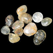 Green hair Tourmaline in Clear Quartz tiny 10g Rocks and Things