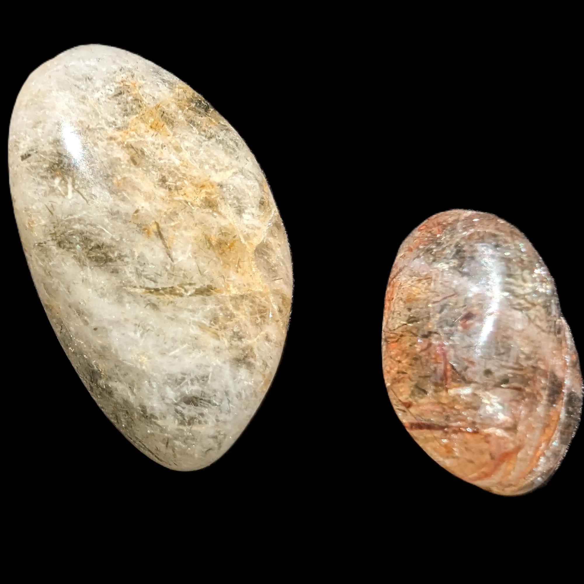 Hair Tourmaline in Clear Quartz 1-3 polished crystals 10-15g Rocks and Things